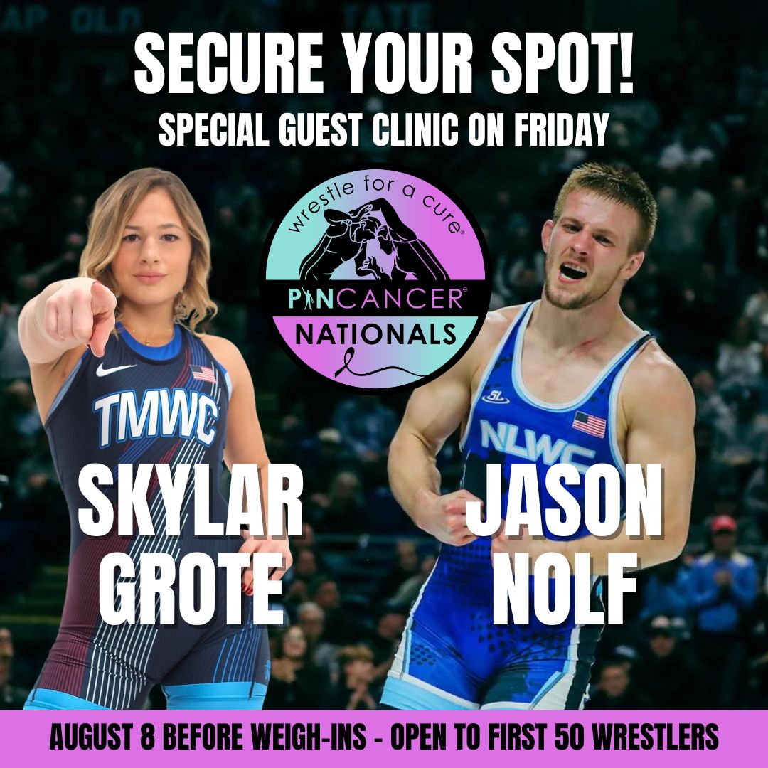 wrestling clinic pin cancer wrestling clinic with jason nolf skylar grote
