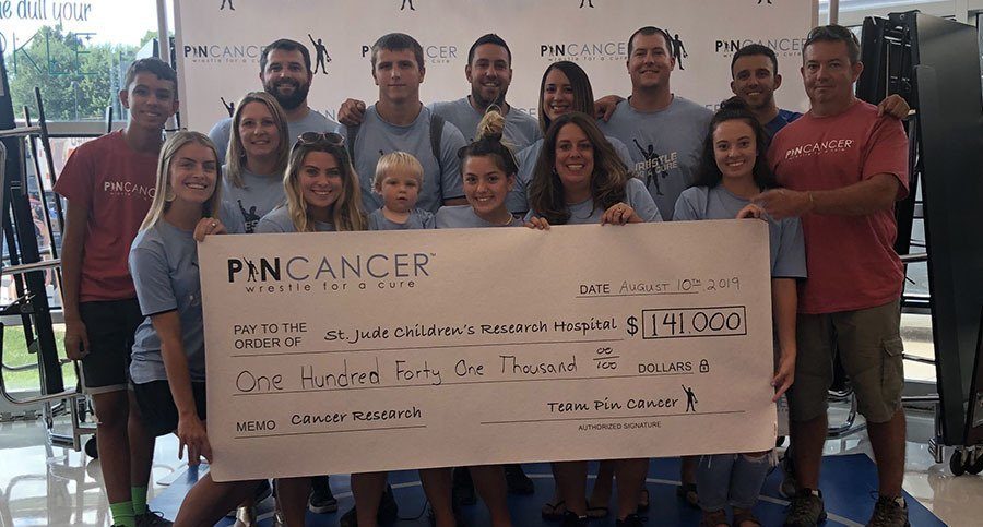pin cancer donation about